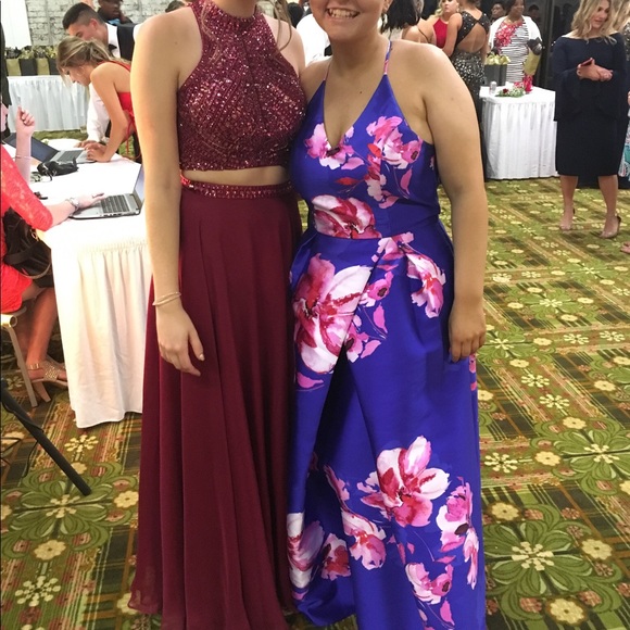 Two-Piece Sherri Hill Prom Dress - Picture 2 of 5